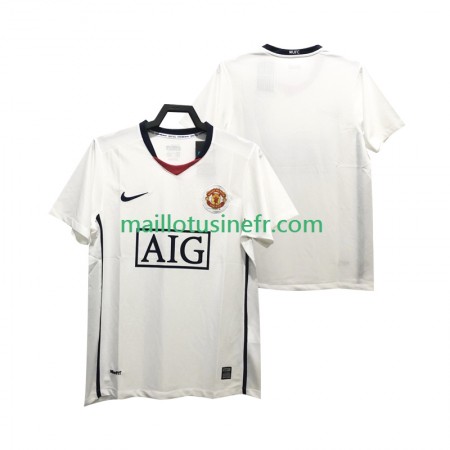 Maillot de Foot Manchester United Premier League 2008 2009 Extérieur Retro